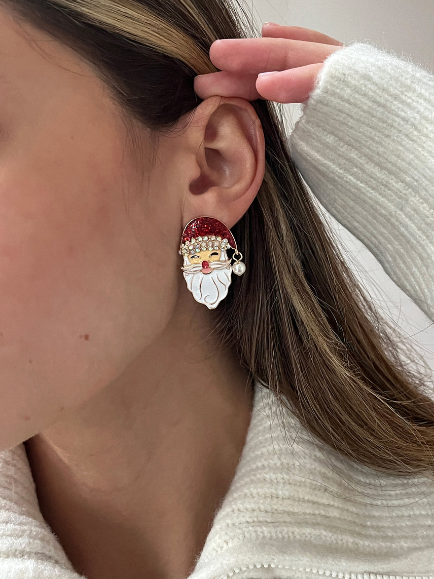Santa Claus Statement Earrings - Santa Claus