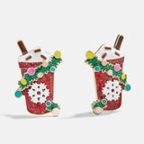 Cup of Cheer Latte Earrings - Cup Of Cheer