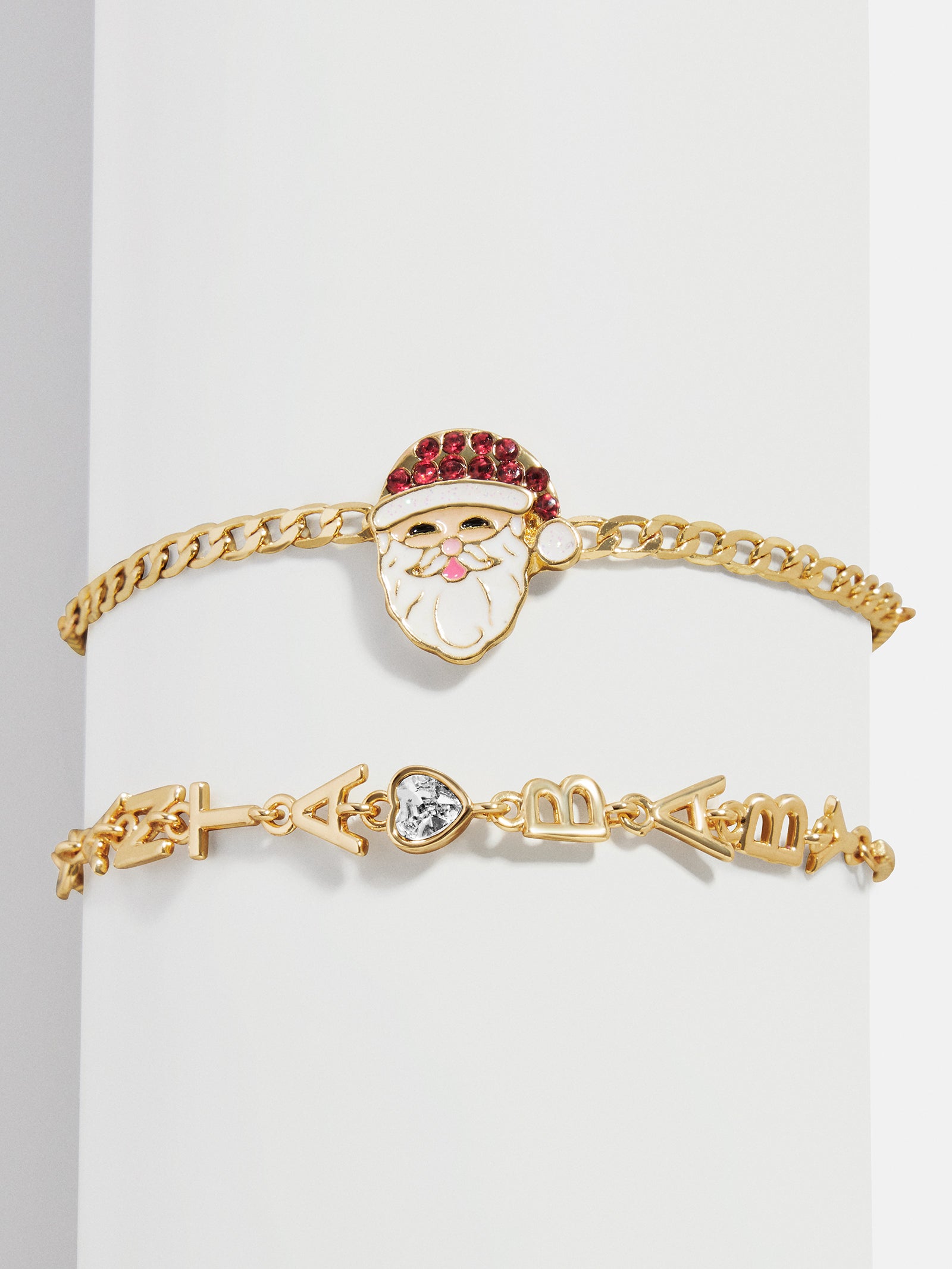 Snow Beau Holiday Bracelet Set - Santa Claus