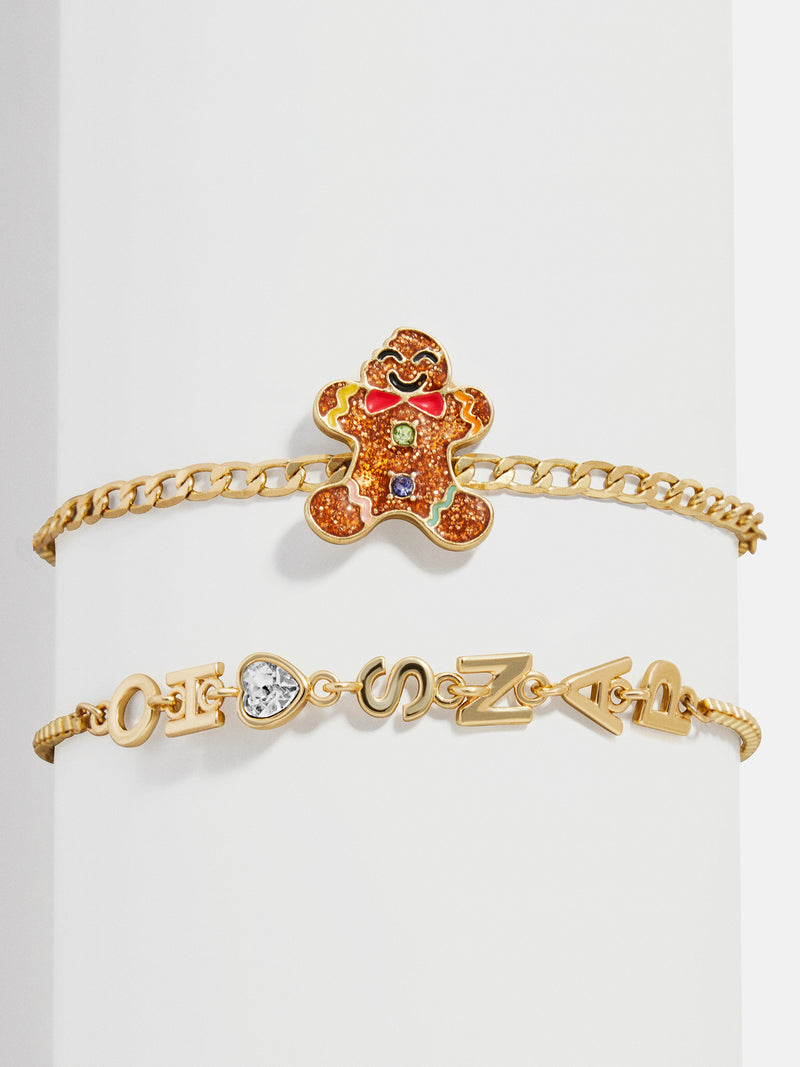 Tough Cookie Holiday Bracelet Set - Gingerbread Man