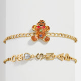 Tough Cookie Holiday Bracelet Set - Gingerbread Man