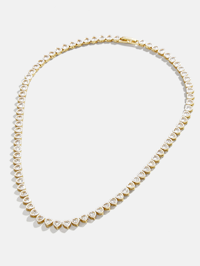 BaubleBar Kali Necklace - Clear - Heart necklace