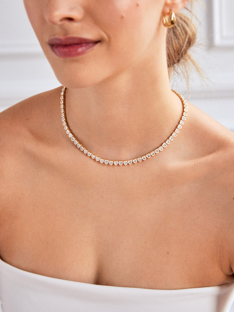 BaubleBar Kali Necklace - Clear - 
    Heart necklace
  
