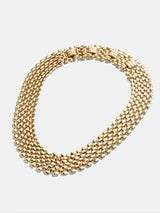 BaubleBar Camille Necklace - Gold watch band collar necklace
