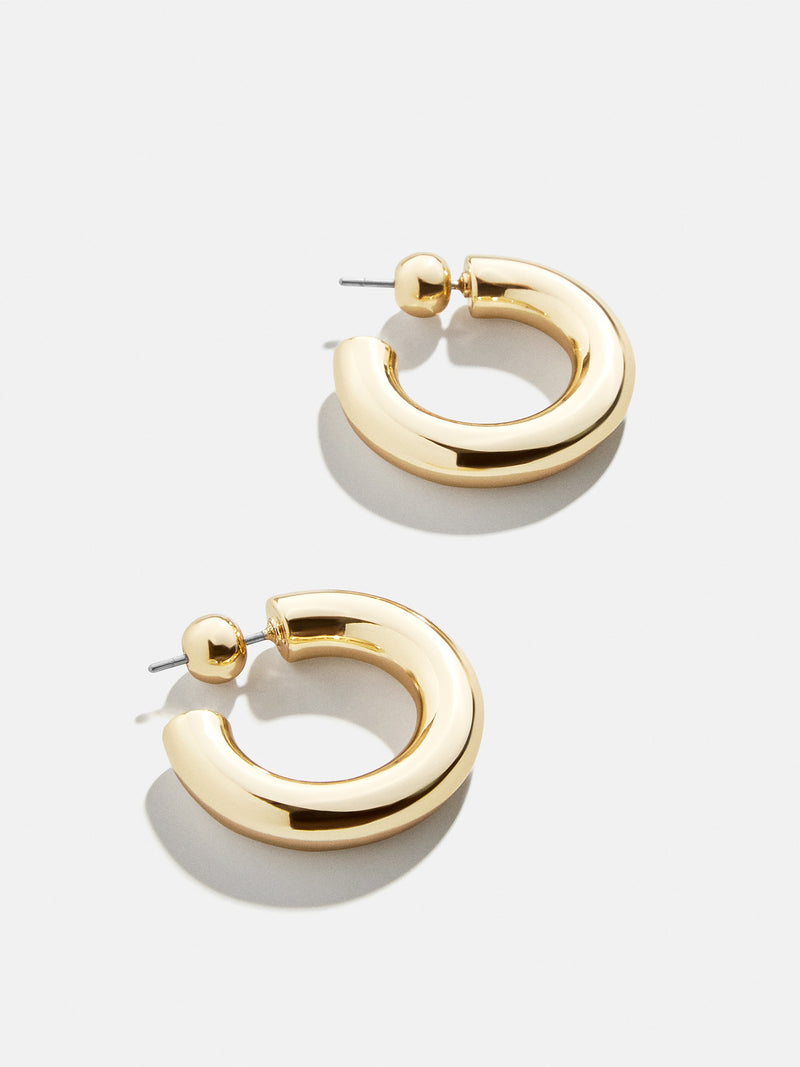 BaubleBar Dalilah Earrings - 23MM - Chunky gold hoops