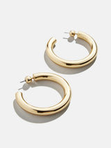 BaubleBar Dalilah Earrings - 37MM - 
    Chunky gold hoops
  
