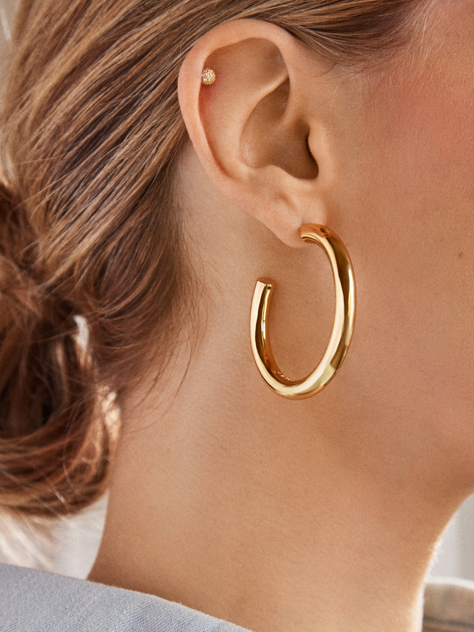 ■VINTAGE HOLLYWOOD■ Big Ball One Touch Earrings VH2336EA01 Designer fashion, Seoul-fully created | W Concept