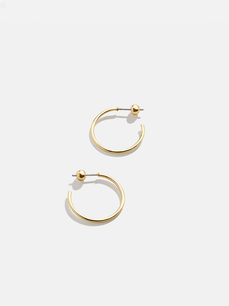 BaubleBar Dalilah Earrings - 20MM - 
    Thin gold hoops
  
