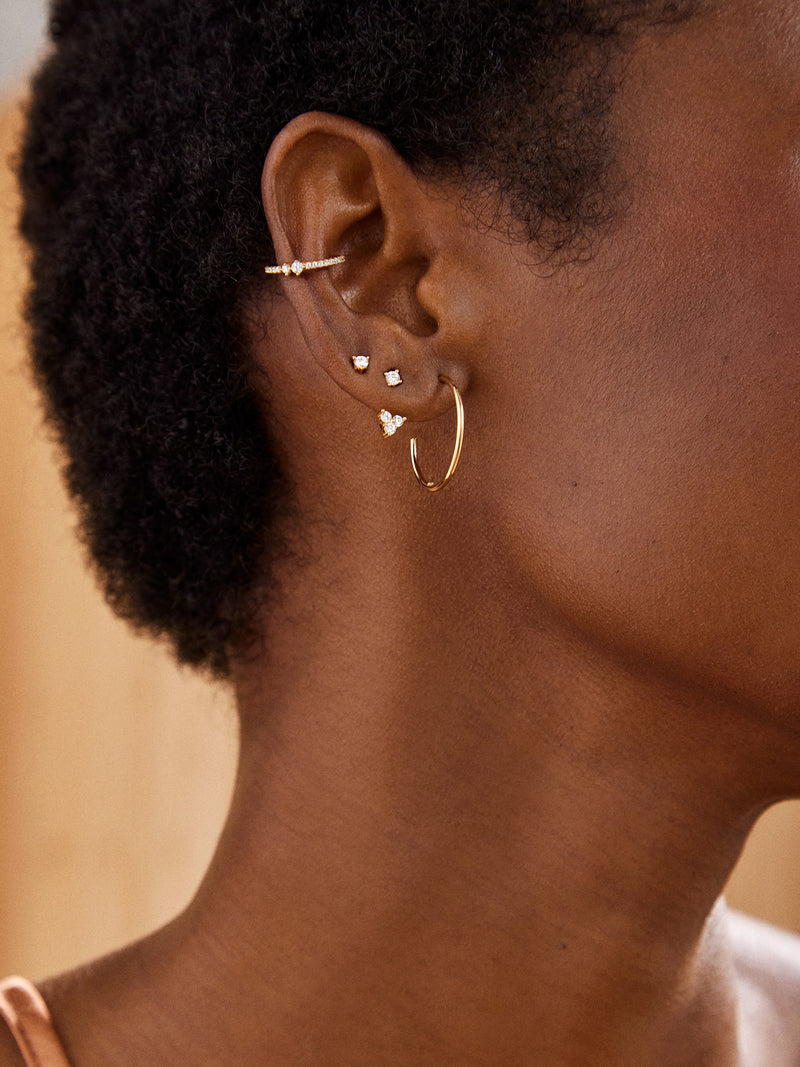 BaubleBar Dalilah Earrings - 20MM - 
    Thin gold hoops
  
