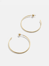 BaubleBar Dalilah Earrings - 36MM - 
    Thin gold hoops
  
