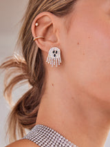 BaubleBar Spooked Out Earrings - Ghost Earrings - Halloween crystal ghost earrings