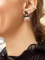 BaubleBar What You Witch For Glow-In-The-Dark Earrings - Glow-In-The-Dark Witch Earrings - Halloween witch earrings