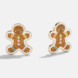Sweet Tooth Stud Earrings - Gingerbread Man