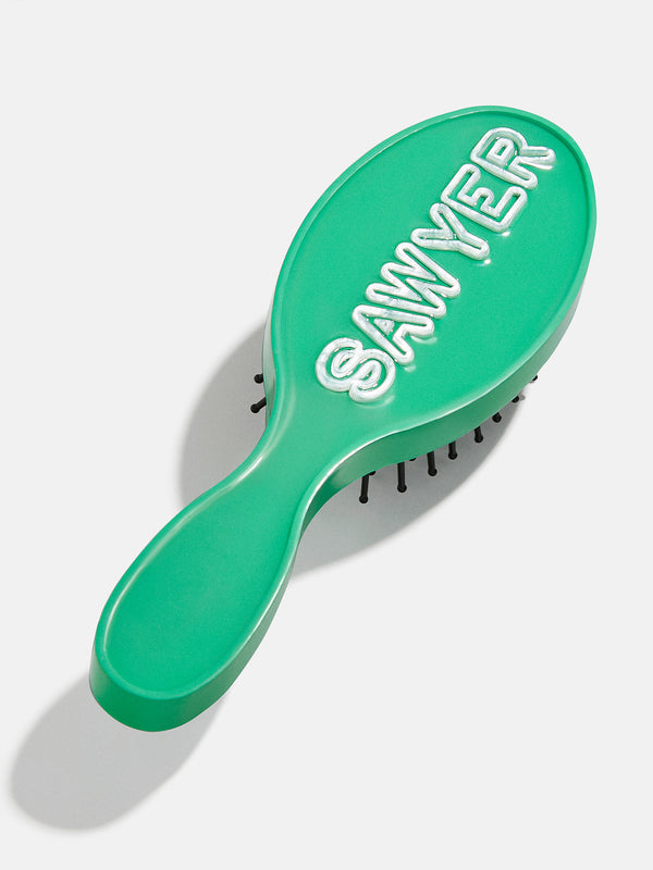 Fine Line Mini Custom Hair Brush - Fine Line Green