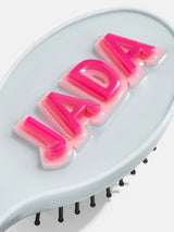 BaubleBar Block Font Mini Custom Hair Brush - Block Font Pink/Blue - Personalized hair brush