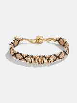 BaubleBar Custom Woven Friendship Bracelet - Neutral Criss Cross - Customizable bracelet
