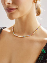 BaubleBar Kayden Necklace - Multi - Enamel and mixed stone necklace