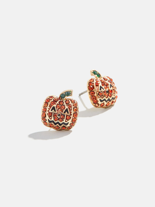 Oh My Gourd Earrings - Pumpkin Studs