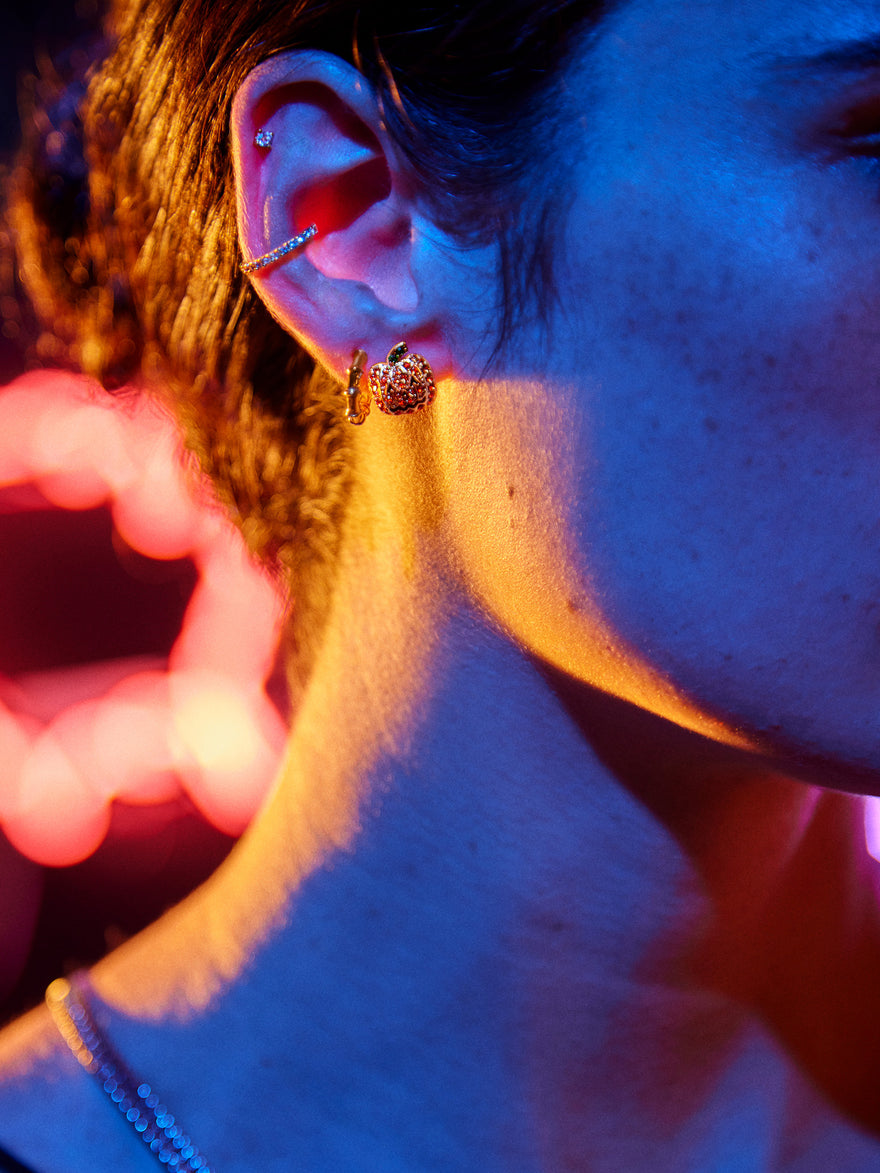 Oh My Gourd Earrings - Pumpkin Studs