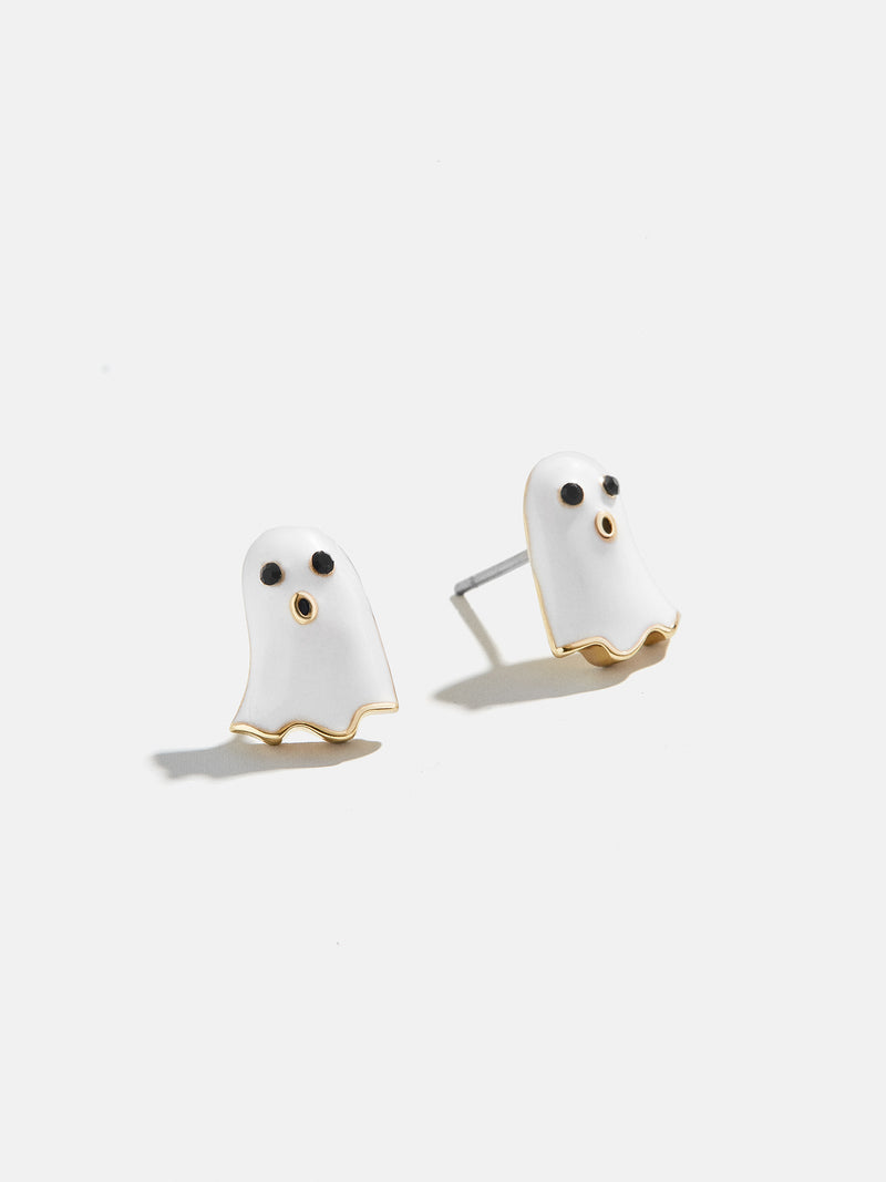 BaubleBar Scared To Death Glow-In-The-Dark Earrings - Glow-In-The-Dark Ghost Studs - Halloween ghost stud earrings