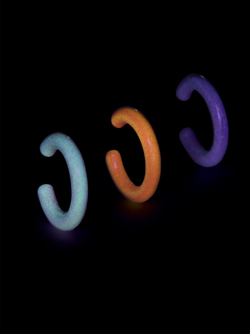BaubleBar You Glow Girl Ear Cuff Set - Purple - Three glow-in-the-dark Halloween ear cuffs