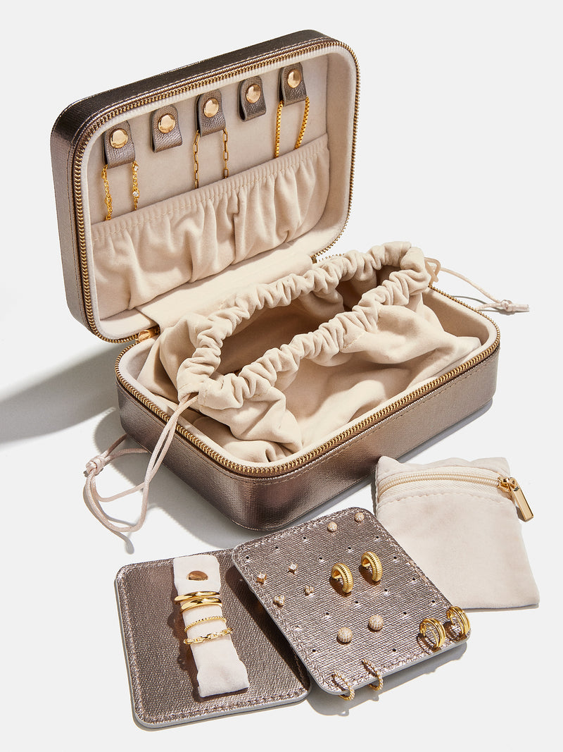 BaubleBar Rectangle Jewelry Storage Case - Metallic Rectangle Storage - Get Gifting: Enjoy 20% Off​