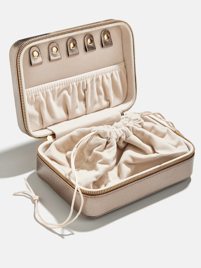 BaubleBar Rectangle Jewelry Storage Case - Metallic Rectangle Storage - Get Gifting: Enjoy 20% Off​