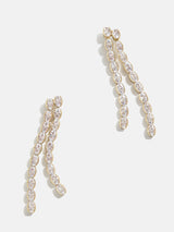 BaubleBar Ava Earrings - Clear - 
    Crystal drop earrings
  
