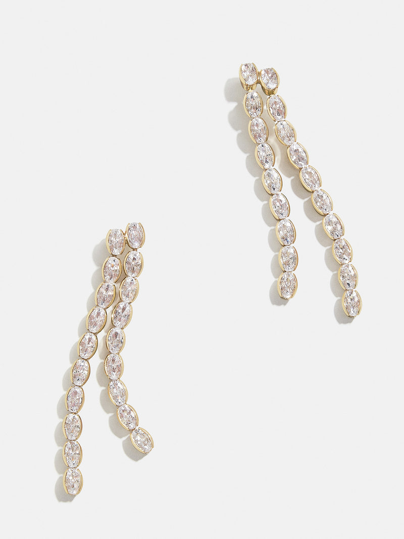 BaubleBar Ava Earrings - Clear - 
    Crystal drop earrings
  
