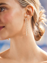 BaubleBar Ava Earrings - Clear - 
    Crystal drop earrings
  
