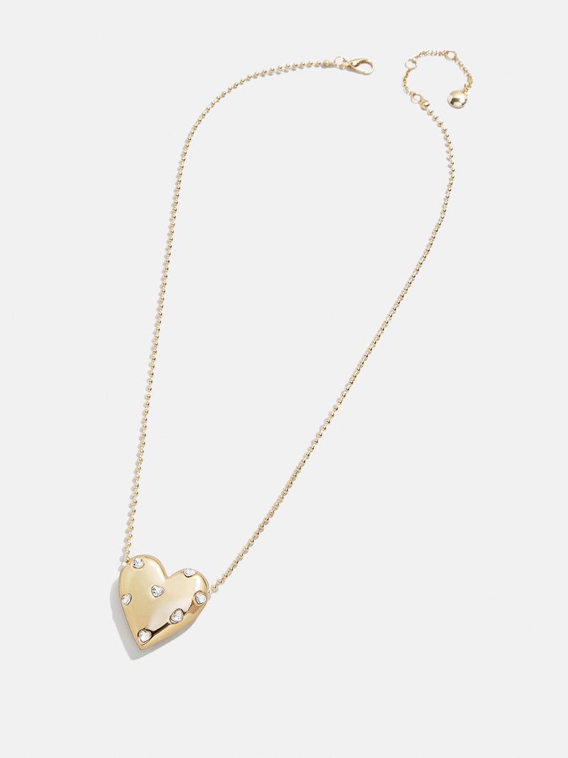 BaubleBar Melina Necklace - Gold - 
    Gold heart pendant necklace
  
