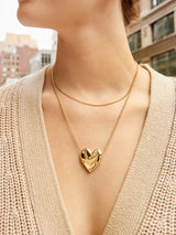 BaubleBar Melina Necklace - Gold heart pendant necklace