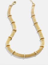 BaubleBar Spencer Choker Necklace - Gold and crystal choker necklace