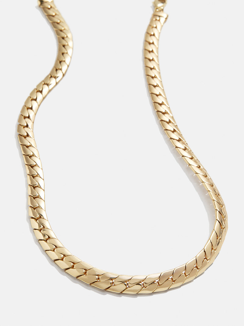 BaubleBar Scottie Necklace - Gold curb chain necklace