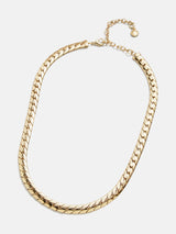 BaubleBar Scottie Necklace - Gold curb chain necklace