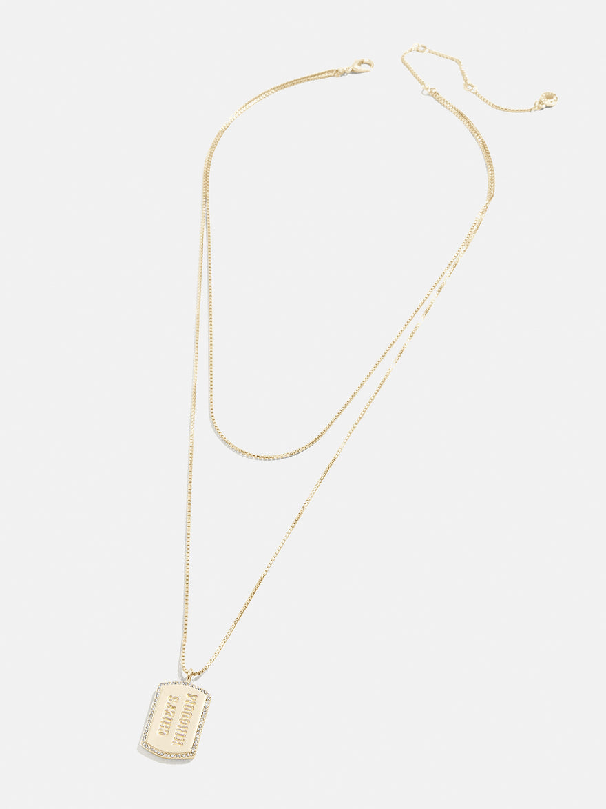 WEAR By Erin Andrews x BaubleBar Kansas City Chiefs Necklace Set of 2 - Gold