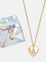 BaubleBar Little Love Kids' Initial Heart Necklace - Gold - 
    Kids' initial necklace
  
