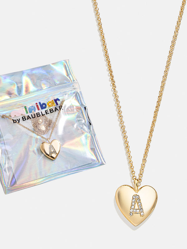 Little Love Kids' Initial Heart Necklace - Gold
