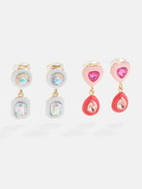 BaubleBar Sarah Kids' Clip-On Earring Set - Pink - 
    Two pairs of kids' clip-on earrings
  
