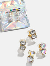 BaubleBar Lily Kids' Clip-On Earring Set - 2 pairs of kids' clip-on earrings
