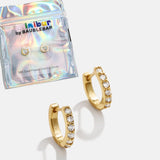 Tori 18K Gold Kids' Earrings - Gold/Pavé