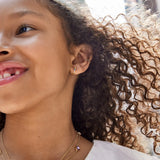 Tori 18K Gold Kids' Earrings - Gold/Pavé