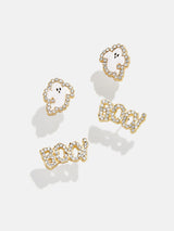 BaubleBar Peek-A-Boo Kids' Earring Set - Two pairs of kids' Halloween earrings