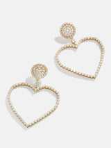 BaubleBar Kelly Earrings - Heart statement earrings