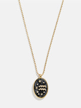 BaubleBar Aquarius - Zodiac pendant necklace