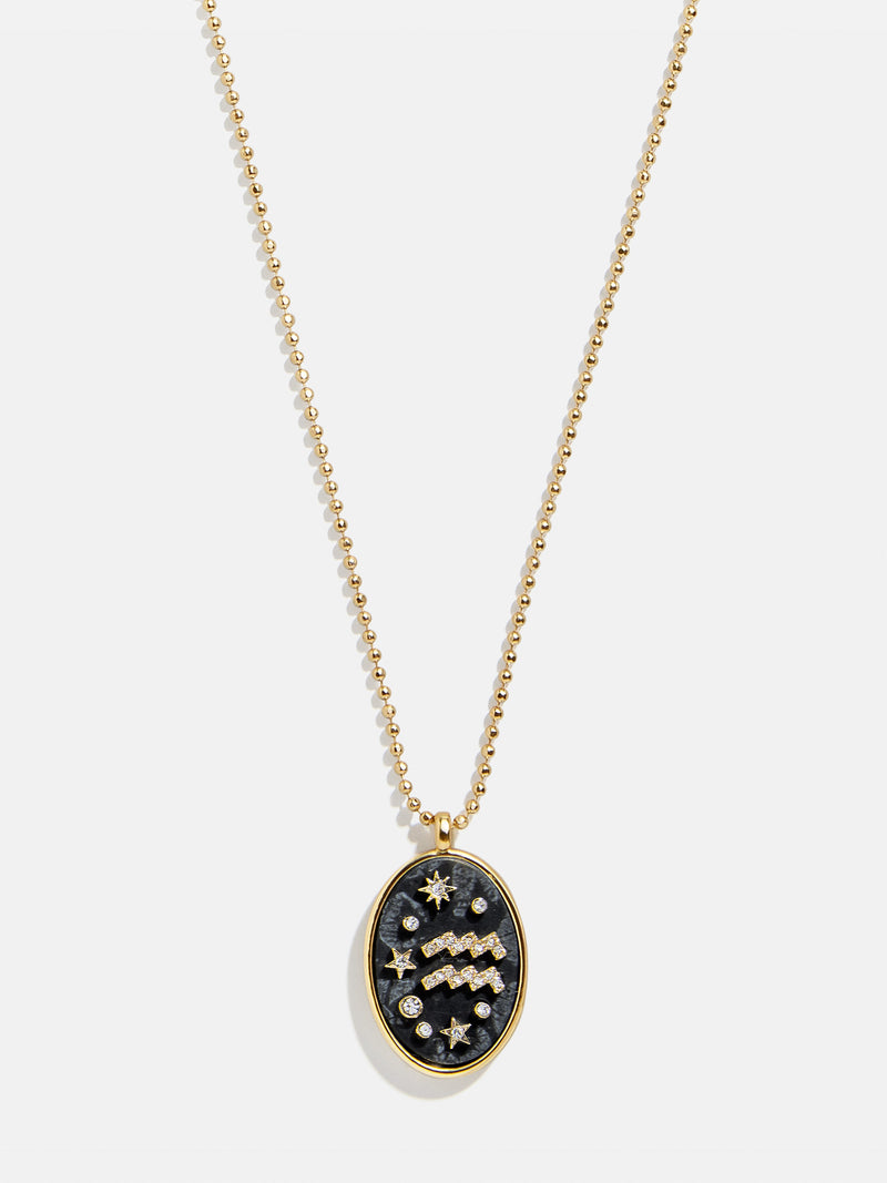 BaubleBar Aquarius - Zodiac pendant necklace
