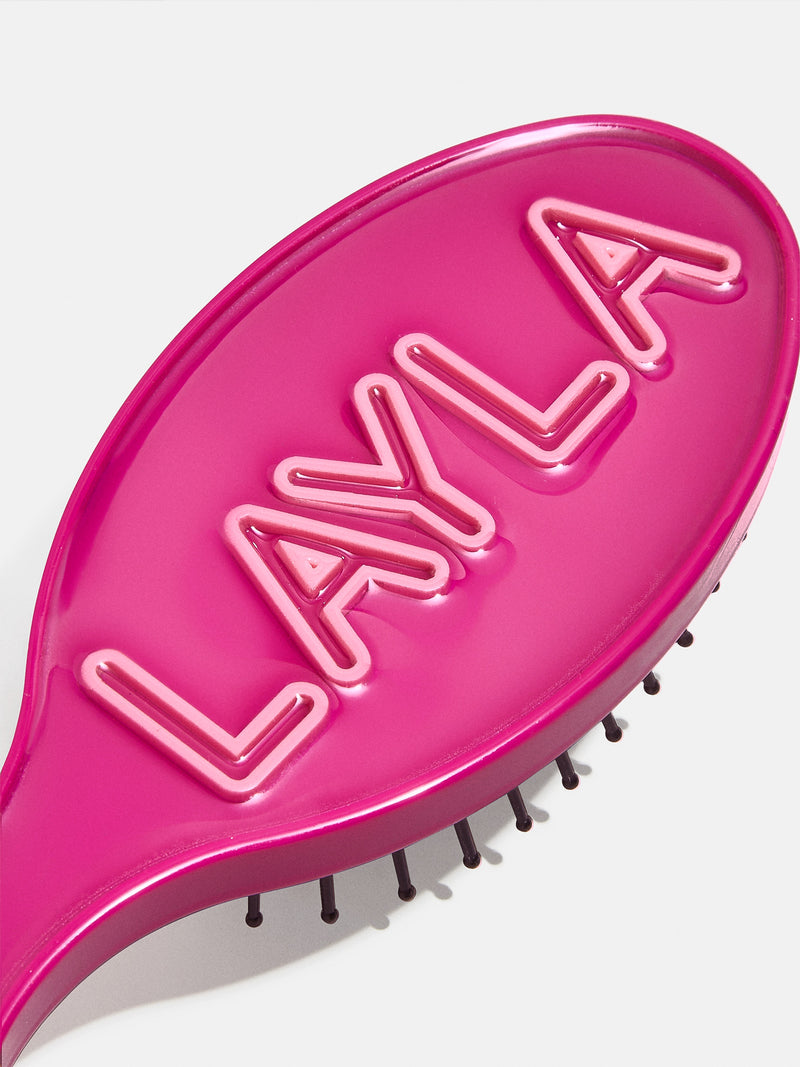 BaubleBar Fine Line Mini Custom Hair Brush - Magenta/Light Pink - 
    Customizable hair brush
  
