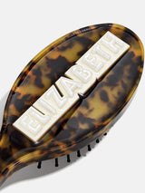 BaubleBar Block Mini Custom Hair Brush - Block Font Tortoise - Personalized hair brush