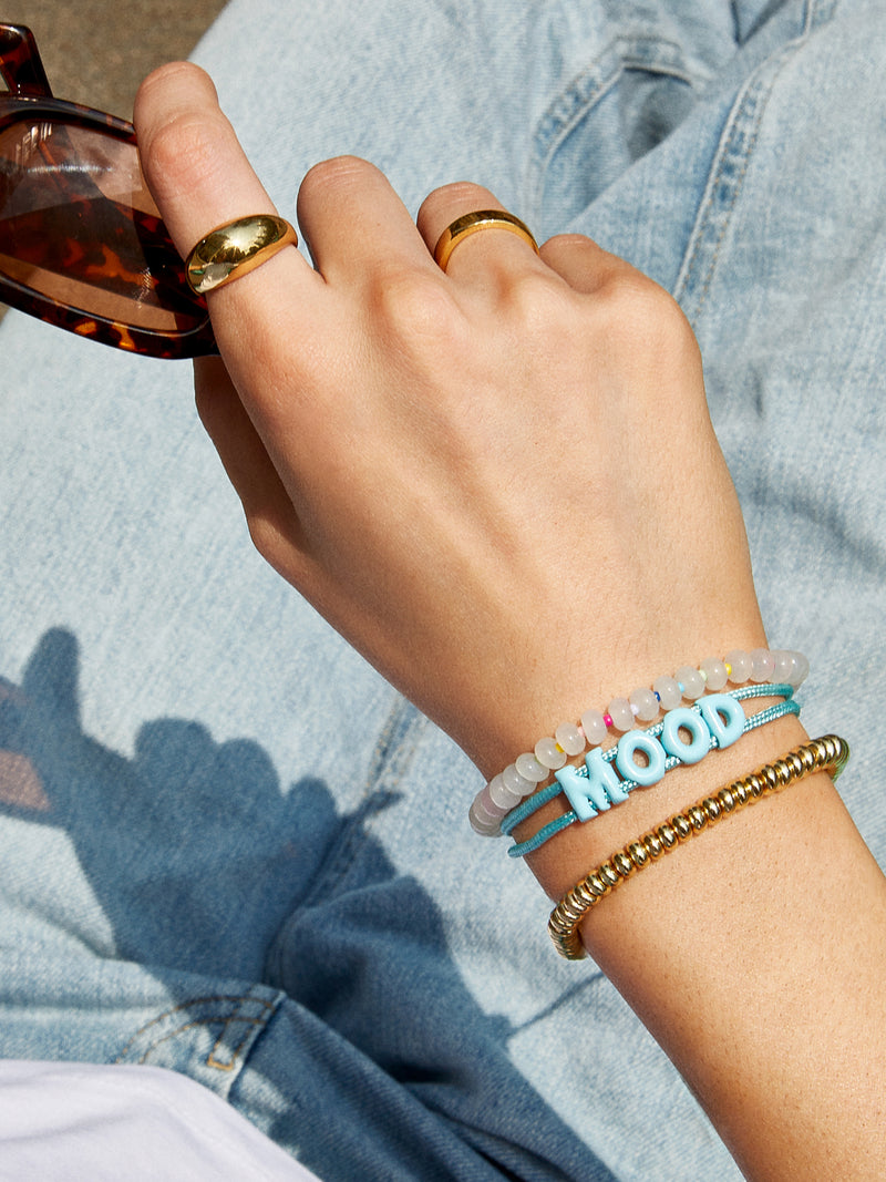 BaubleBar Mood - 
    Adjustable pull-tie bracelet - 10 different phrases available
  
