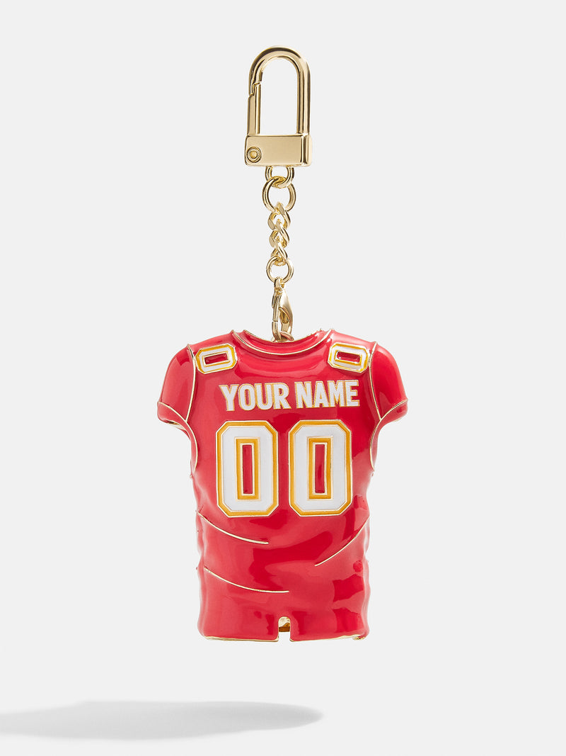 BaubleBar Kansas City Chiefs NFL Custom Jersey Bag Charm - Kansas City Chiefs - 
    NFL custom keychain and ornament
  
